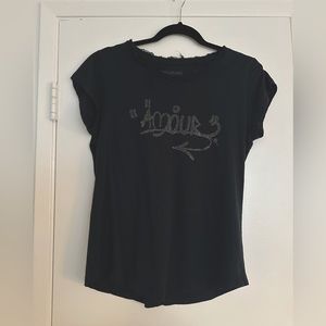 Super soft Zadig and Voltaire Navy Baby Tee